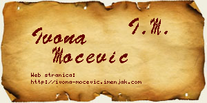 Ivona Močević vizit kartica